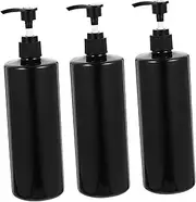 Healeved 3pcs Refillable Liquid Hand Soap Jar, Shampoo and Conditioner Bottles, Shower Pump Dispenser, Bathroom Accessories