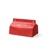 2Pcs Retro Leather Tissue Box Cover Home Table Vintagd Napkin Case Holder Storage Organiser