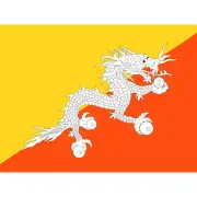 Bhutan National Flag World Flags Country Poster Huge Wall Art Print Giant