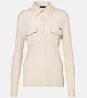 [Tom Ford] Tom Ford Jersey top UK 14 beige