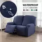 1/2/3 Seater Recliner Sofa Covers Elastic Armchair Couch CoverSlipcovers Decor