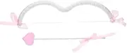 ASAKKURA 1 Set Cupid Bow Arrow Costume Accessory for Valentine's Day Cosplay Adorable Cupid Arrow Prop for Stage Performance and Dance Parties