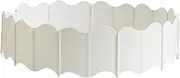 Lawn Edging Plastic Rolling Garden Flower Bed Edging Borders Decorative Plant Fence White 20 Pcs Spring Gardening Tool