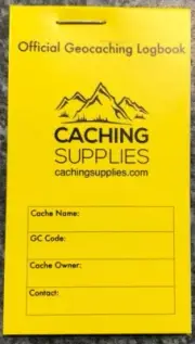 5 x Yellow Small Logbook - 25 Double Sided Pages, Water Resistant