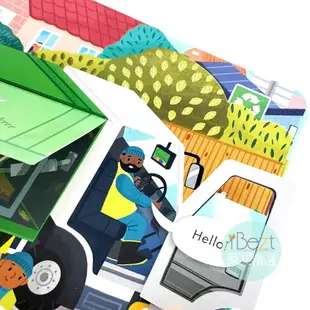 Usborne Peep Inside How a Recycling Truck Works | 垃圾車 | 回收 | 環保 | 翻翻 | 洞洞 | 車 |