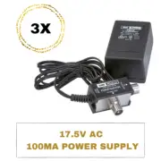 3X 17.5V AC 100MA POWER SUPPLY PAL TYPE KINGRAY