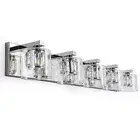 5 Lights Bathroom Vanity Light Fixtures, 36 inch Bathroom Chrome Vanity Light...