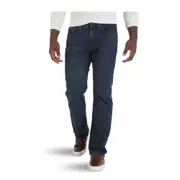 WRANGLER AUTHENTICS Men's Big & Tall Relaxed Fit Comfort Flex Waist Jeans - Blue
