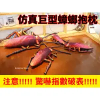 在飛比找蝦皮購物優惠-【當日出貨】 75cm 3D仿真蟑螂抱枕 整人抱枕 絨毛玩偶