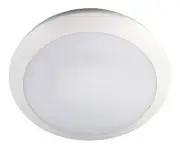 16W Warm White Intelligent LED 300mm Oyster Light w/ Battery Backup
