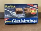 Vintage NOS Pyrex Clear Advantage 232-NS Rectangular Baking Dish 2Qt 11x7"