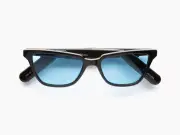 Lucyd Smart Sunglasses | Nebula Model | Open Ear | Noise Canceling Wireless Mics | Compatible with Voice Assistants | Narrow Size Chromatic Blue