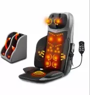 Homasa Full Body Massage Cushion with Foot Massager, Shiatsu Back Neck Massaging