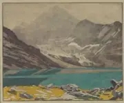 Lake MacArthur [woodcut] : Walter J. Phillips : Archival Quality Art Print