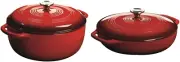 7.5-Quart Enameled Cast Iron Dutch Oven & 3-Quart Enameled Cast Iron Casserole