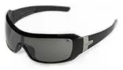 Eyres 621-SB-FS - Daredevil Glasses Sapphire Black Frame Grey Flash Silver Lens
