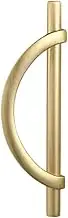 2Pcs Gold Cabinet Pulls Drawer Pulls Half Moon Shape Cabinet Pulls Drawer Dresser Handles Kitchen Cupboard Handles Easy Install A