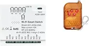 Suesacy 4CH WiFi Smart Switch+RF433 Remote 85-265V 2.4G WiFi Home Automation Module for IFTT Home Easy Install