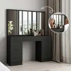Dressing Table Set with Mirror Makeup Dresser Vanity Modern Home Furniture
