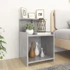 NNEVL Bed Cabinets 2 pcs Concrete Grey 40x35x60 cm Chipboard