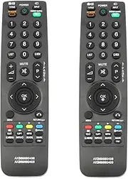 2Pcs CT-8040 Replace Remote Control fit for Toshiba TV REGZA 40T5445DG 48T5445DG 40L5435DG 40T5435DG 48T5435DG 40L5455R 48L5443DG 40L5445DG 48L5445DG 55L5445DG 40L5441DG 48L5441DG 55L5447DG