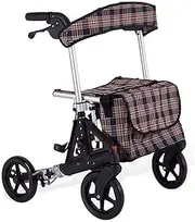 Walker for Seniors Rollator Folding Compact Rollators with Seat and Wheels Foldable and Adjustable Handles and Back Support Brakes for Storage Little Surprise