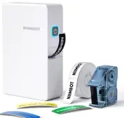 NIIMBOT B18 Bluetooth Label Maker Machine, Portable Printer with Black Ribbon Ca