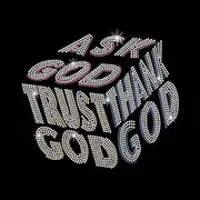 SUPERDANT Ask God Iron on Rhinestone Transfer Trust God Thank God Bling Rhinestones T-Shirt Transfer Colorful Rhinestone Iron on Heat Transfers Hot Fix Stickers for T-Shirt Clothing Hoodies