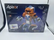 Apitor Robot X App-Enabled Coding Toy for Kid, 600 Building Block 12-in-1 Model