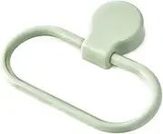 NOLITOY Abs Material Strong Structure Towel Holder Ring Easy to Install Self-Adhesive Towel Rack for Bathroom