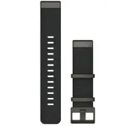 Garmin 010-12738-03 QuickFit 22 mm Heathered Black Jacquard Nylon Watch Band
