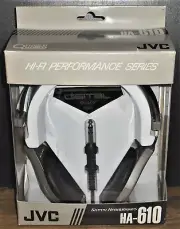 NEW- JVC HA-610 Vintage Headphones ~VERY RARE~NEW OLD STOCK IN ORIGINAL BOX~NICE