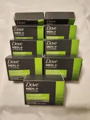 Lot Of 9 Dove Men Care Extra Fresh Moisturizing Cream Body & Face Bar Soap