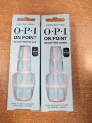 2 Pk: OPI On Point Instant Press-on Mani Nails "Suzi Without a Paddle" DD 2826