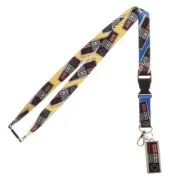 Classic Nintendo Controller Neck Lanyard ID Badge Holder Keychain NES Retro Game