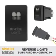 REVERSE LIGHTS BLUE LED Push Switch Suit FORD RANGER PJ PK PX Dash 2006-2015 12v (for: Ford)