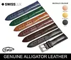 Alligator Crocodile Leather For BREGUET Watch Strap Band Bracelet Clasp Buckle