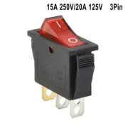 Quality 2 Position Rectangular Rocker Switch Latching On Off DPST 4 Pin 250V 16A