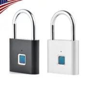 O10 Waterproof Smart Fingerprint Keyless Door Lock Rechargeable Security Padlock