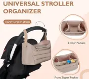 Stroller Caddy Stroller Organizer Adjustable With Changing Pad
