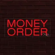 BRAND NEW "MONEY ORDER" 30x12X1 INCH LED FLEX WINDOW/WALL INDOOR SIGN 30262