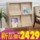 【班尼斯國際名床】~台灣獨家【F4 Box 貴族拉門書櫃雜誌架】/萬用置物架/收納架/書架