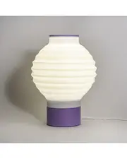 JONATHAN Y Asian Lantern 15in 3D-Printed Dimmable Table Lamp
