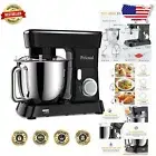 Black Tilt-Head Stand Mixer - 6QT, Ultra-Low Noise with Dough Hook & Whisk