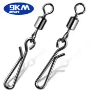 Fishing Swivel with Snap 50Pcs Fishing Rolling Swivel Barrel Snap lure Connector