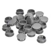 26Pcs 28mm(7/64") Plastic Hole Plugs Panel Flush Type Knockout, Grey