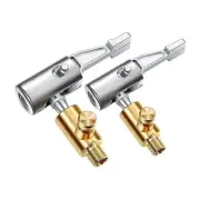 2Pcs Lock on Air Chuck Tire Inflator,Metal Locking Tire Air Chuck with Air3032