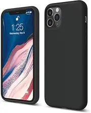elago Liquid Silicone Case Designed for iPhone 11 Pro Case (5.8"), Premium Silicone, Full Body Protection : 3 Layer Shockproof Cover Case (Black)