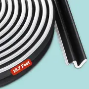 Door Weather Stripping Soundproof Door Seal Strip V-Shaped "Q" Foam Kerf