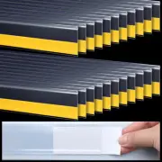 Fainne 25 Pcs Shelf Label Strips 1.25'' H Self Adhesive Shelf Label Holder